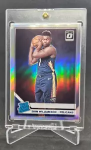 2019-20 NBA DONRUSS OPTIC RATED ROOKIE SILVER HOLO ZION WILLIAMSON NO. 158 - Picture 1 of 3