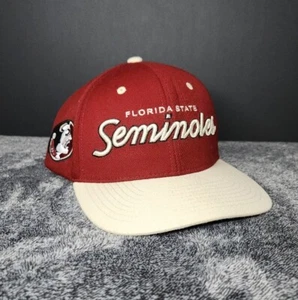 Vintage Florida State Seminoles Script NCAA Zephyr Snapback Hat  - Picture 1 of 9