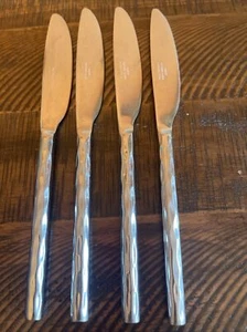 PIER 1 CALDERA 18/8 ROSTFREI SPEISEMESSER GEWELLTER GRIFF 4ER SET MESSER - Bild 1 von 5