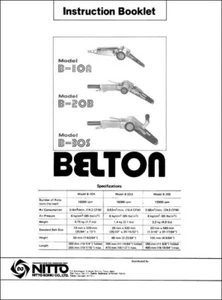 Belton B-10A B-20B B-30S Bedienungsanleitung & Teilehandbuch - Bild 1 von 1