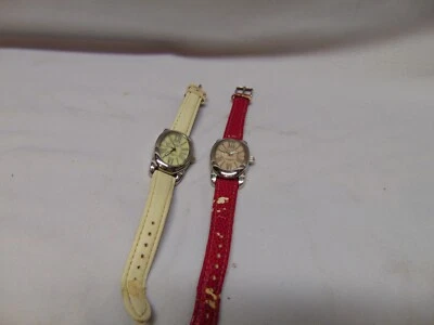 (2) Activa Watches Swiss Register SL275-001 & 003 oval shape face pink white - Image 1 of 4