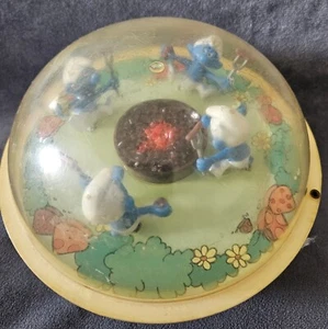 Vintage 1982 Musical Smurf Toy, Roly Poly Chime Ball, Peyo, Illco, Hong Kong - Picture 1 of 5