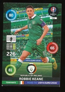 114 ROBBIE KEANE IRELAND CARD ADRENALYN ROAD TO UEFA EURO 2016 SANDWICHES D