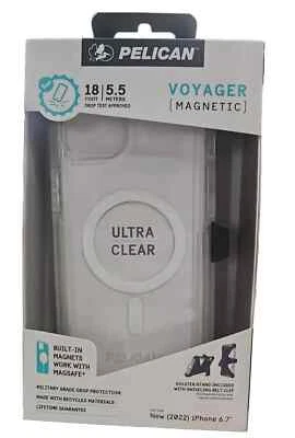 Capa e coldre Pelican Voyager MagSafe para Apple iPhone 15 Plus (limpo) - Imagem 1 de 2