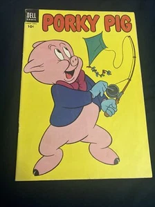 Porky Pig 39 💎1955 GOLDEN Age💎Dell Comics🔥Cartoon TV🔥Warner Bros🔥FN+ - Picture 1 of 3