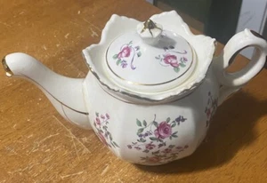 Vintage MCM Tea Pot JAPAN GOLD ROSE - Picture 1 of 3