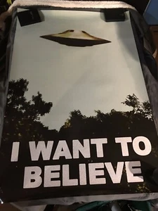 X-FILES "I Want to Believe" TV Show POSTER 24x36 inches 1995 FOX Scully Mulder - Picture 1 of 3
