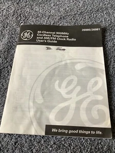 GE 26990 User's Guide 40-Channel 900MHz Cordless Telephone/Answerer Eng/Spanish - Picture 1 of 6