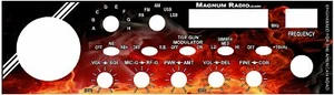 Calcomanía gráfica placa facial de radio Magnum S-9 CB cualquier diseño color Galaxy Cobra RCI - Imagen 1 de 12