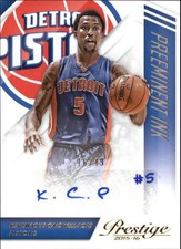 2015-16 Prestige Preeminent Ink Basketball Card #11 Kentavious Caldwell-Pope/49 