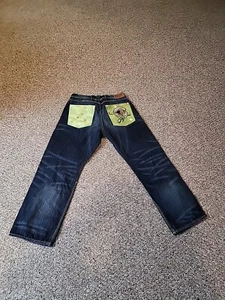 Vintage Coogi Jeans Herren 36 X34 Blau Denim Hip Hop Baggy Bestickt Y2K Neu - Bild 1 von 7