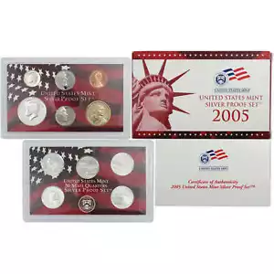 2005 Silver Proof Set U.S. Mint Original Government Packaging OGP COA - Picture 1 of 7