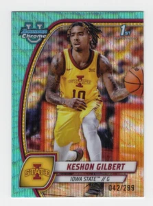 2024-25 Bowman University Chrome - Keshon Gilbert Green Wave Refractor - 042/299 - Bild 1 von 2