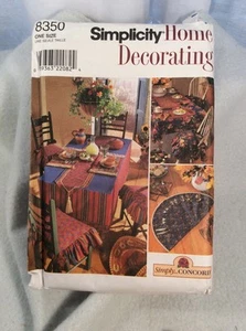 Simplicity Home Decorating #8350 Tisch Zubehör Muster - Bild 1 von 4