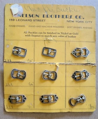 Art Deco Nelson Brothers Of New York Belt Buckle Salesman's Sample VERY RARE - Image 1 of 4