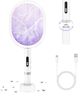 4000V Electric Fly Swatter – USB-C Rechargeable, Dual Modes for Indoor & Outdoor - Picture 1 of 9