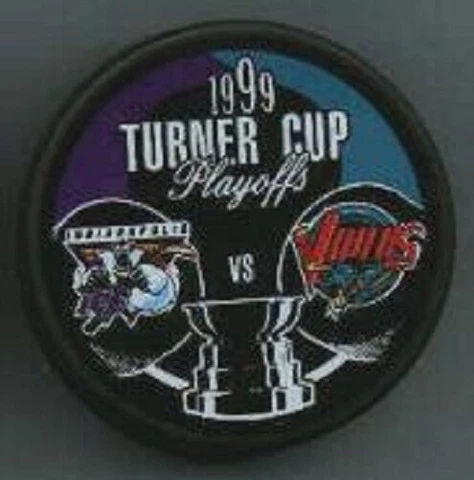 IHL 1999 INDIANAPOLIS ICE vs DETROIT VIPERS TURNER CUP PLAYOFF PUCK - #GL_#6L Cover