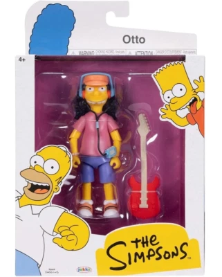 JAKKS PACIFIC Otto with Guitar Figure - The Simpsons 5" Action Figure Collectable Toy - New