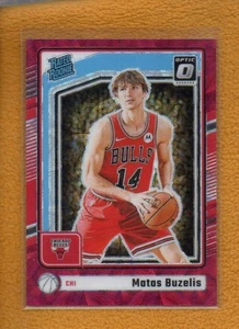Matas Buzelis 2024-25 Donruss Optic Rated Rookie International Red Prizm RC #271 - Picture 1 of 2