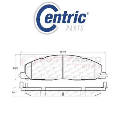Centric Fleet Disc Brake Pads w Hardware for 2017 Ram ProMaster 3500 3.0L gp Foto 1 de 4