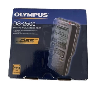 OLYMPUS DS-2500 Digital Voice Recorder Professional Dictaphone - Silver. BOXED - Picture 1 of 7