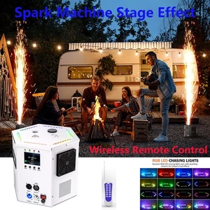 Máquina profesional de chispas de frío de 5,5 m DMX512 inalámbrica pirotecnia escenario de boda - Imagen 1 de 10