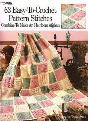 63 Easy-To-Crochet Patterns Stitches Heirloom Afghan | Leisure Arts 555 - Image 1 of 4