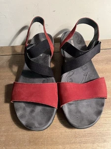 Romika Sandals Women’s Red/Black Scrappy 39 US 8 - Picture 1 of 7