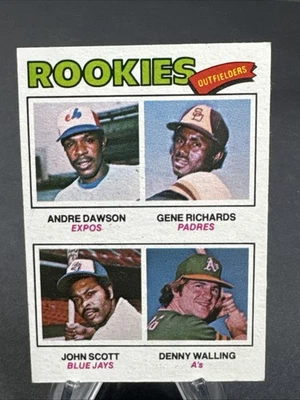 1977 Topps - Novato jardineros Andre Dawson, Denny Walling, Gene Richards #473 Foto 1 de 4