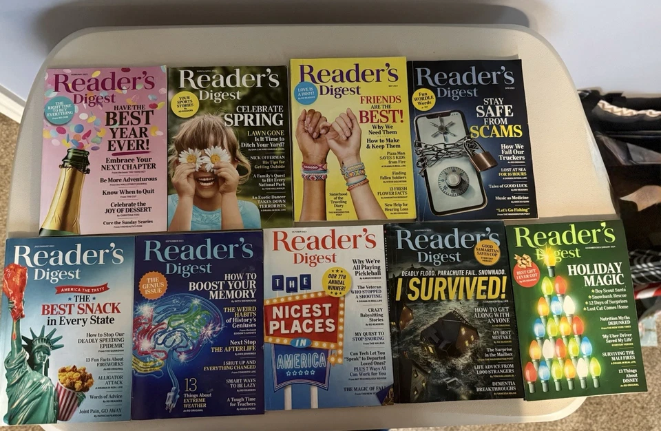 Lot of 9 Reader's Digest Magazines - All from 2023. - Image 1 of 1