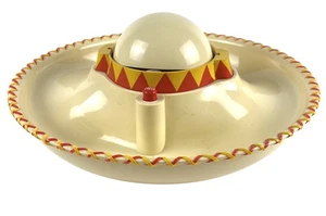 The Original Mexican Musical Sombrero Hat Dance Chips And Salsa Bowl 2001 VIDEO - Picture 1 of 4