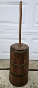 Vintage antike Butterdose Urholz Bauernhaus Deko - Bild 1 von 8