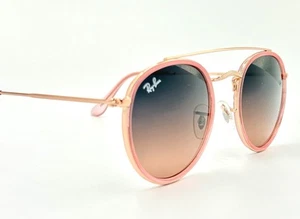 Ray-Ban Rb3647N Double Bridge Round Lens Hipster Sonnenbrille Kupfer mit Farbverlauf - Bild 1 von 12