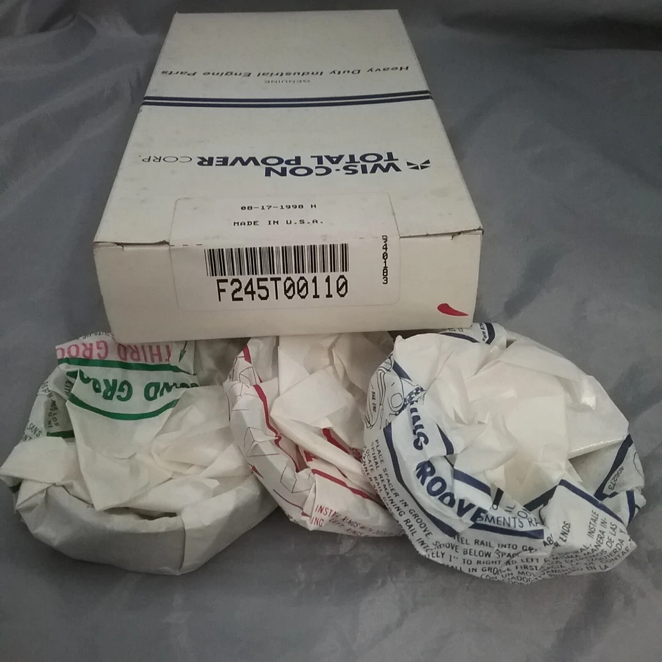 НОВЫЙ WISCONSIN F245T00110 ПОРШНЕВОЕ КОЛЬЦО НАБОР - Изображение 1 из 1