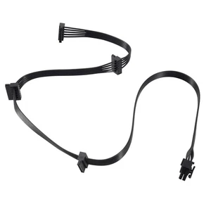 Câble de Puissance PCIe 6Pin Mâle Vers 4 SATA pour Puissance Focus + / MK31277 - Afbeelding 1 van 4