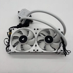 Corsair Liquid CPU Cooler RGB doppia ventola bianco RWF0047 - Foto 1 di 7