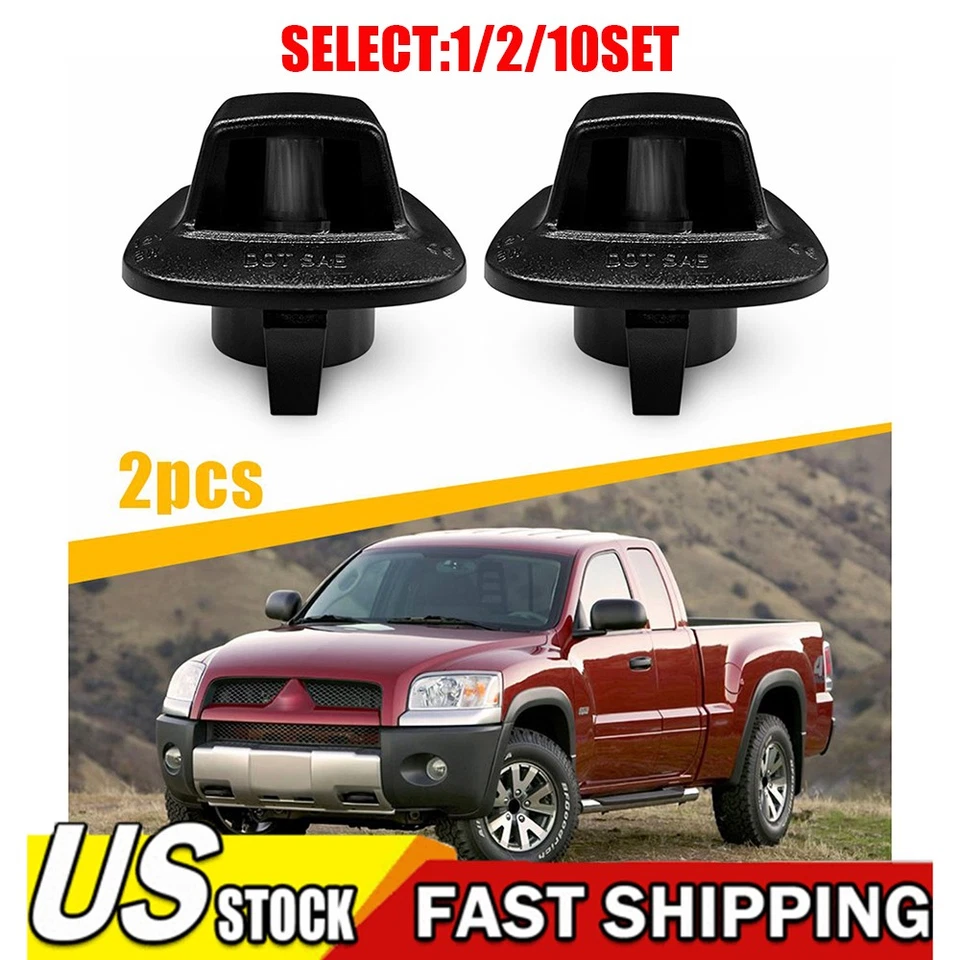 Conjunto de matrícula de carcasa de luz negra para camioneta Dodge Dakota 1997-10 1~10X Foto 1 de 4