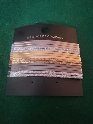 New York & Company Womens Set of 15 Goldtone And Silvertone Hair Pins - NEW - Image 1 of 2