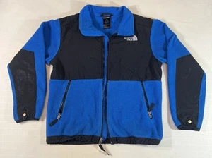 North Face Polartec Jacket Blue Black Fleece Zipper Pullover Unisex - Picture 1 of 9