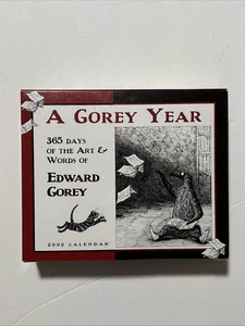 A Gorey Year 2002 A 365 - Day Edward Gorey Calendar New Sealed - Bild 1 von 6