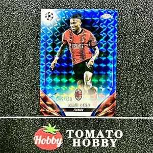 TOPPS CROMO UEFA 2023-24 RAFAEL LEAO/150 REFRACTOR GEOMÉTRICO AZUL AC MILAN - Imagen 1 de 2