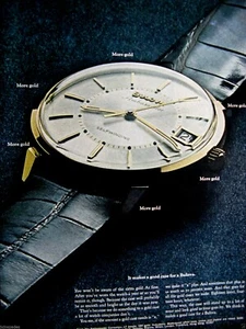 1967 Bulova Ambassador selbstaufziehend - Originaldruck Anzeige 8,5 x 11" - Bild 1 von 4