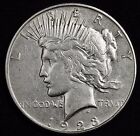 1923-D Peace Silver Dollar.  A.U.  106319  Inventory H