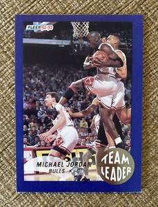 1992-93 Fleer #4 Michael Jordan Team Leader Chicago Bulls