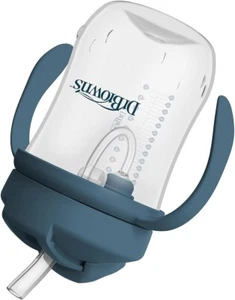 Dr. Brown's Milestones Baby Straw Sippy Cup 6m+ Dark Blue BPA Free 9oz - Picture 1 of 11