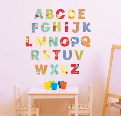 Pegatinas de pared FunToSee A Is for Alphabet Nursery CAJA DAÑADA Foto 1 de 4