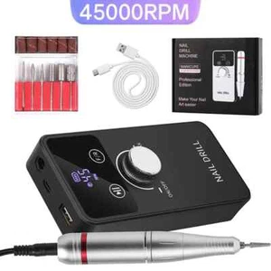 Taladro de uñas eléctrico profesional recargable 45000 rpm - Imagen 1 de 17