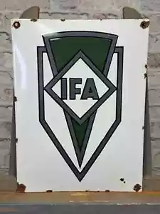 IFA Emailschild 15,7x11,8" (40x30cm) Old Garage Vintage Sammler Porzellanschild - Bild 1 von 4