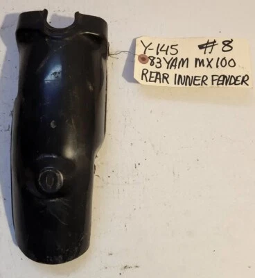 1983 Yamaha DT100  MX100 plastic rear inner fender cover guard - Image 1 of 2