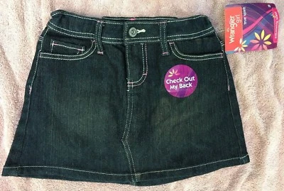 Saia jeans nova com etiquetas WRANGLER Girls True Spirit cintura ajustável tamanho M - Imagem 1 de 2